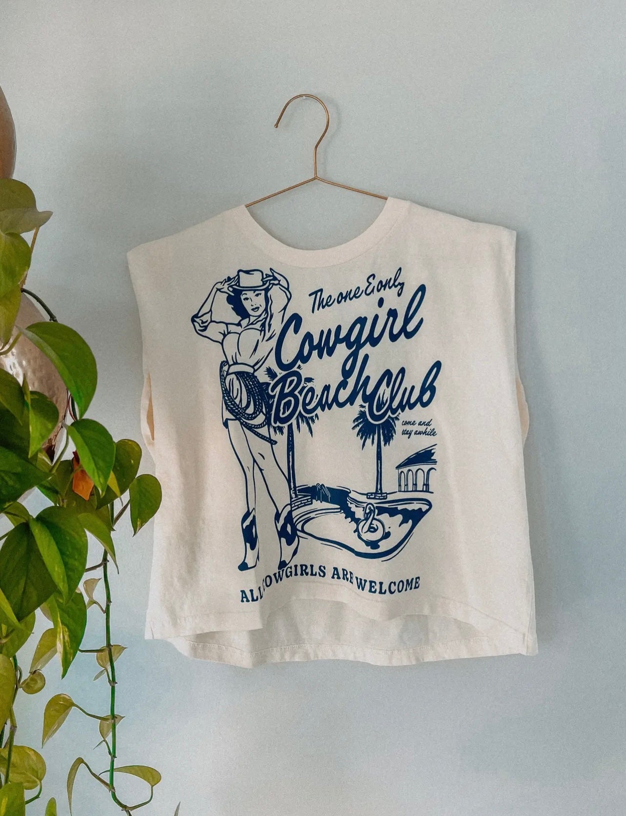 Cowgirl Beach Club Muscle Tank