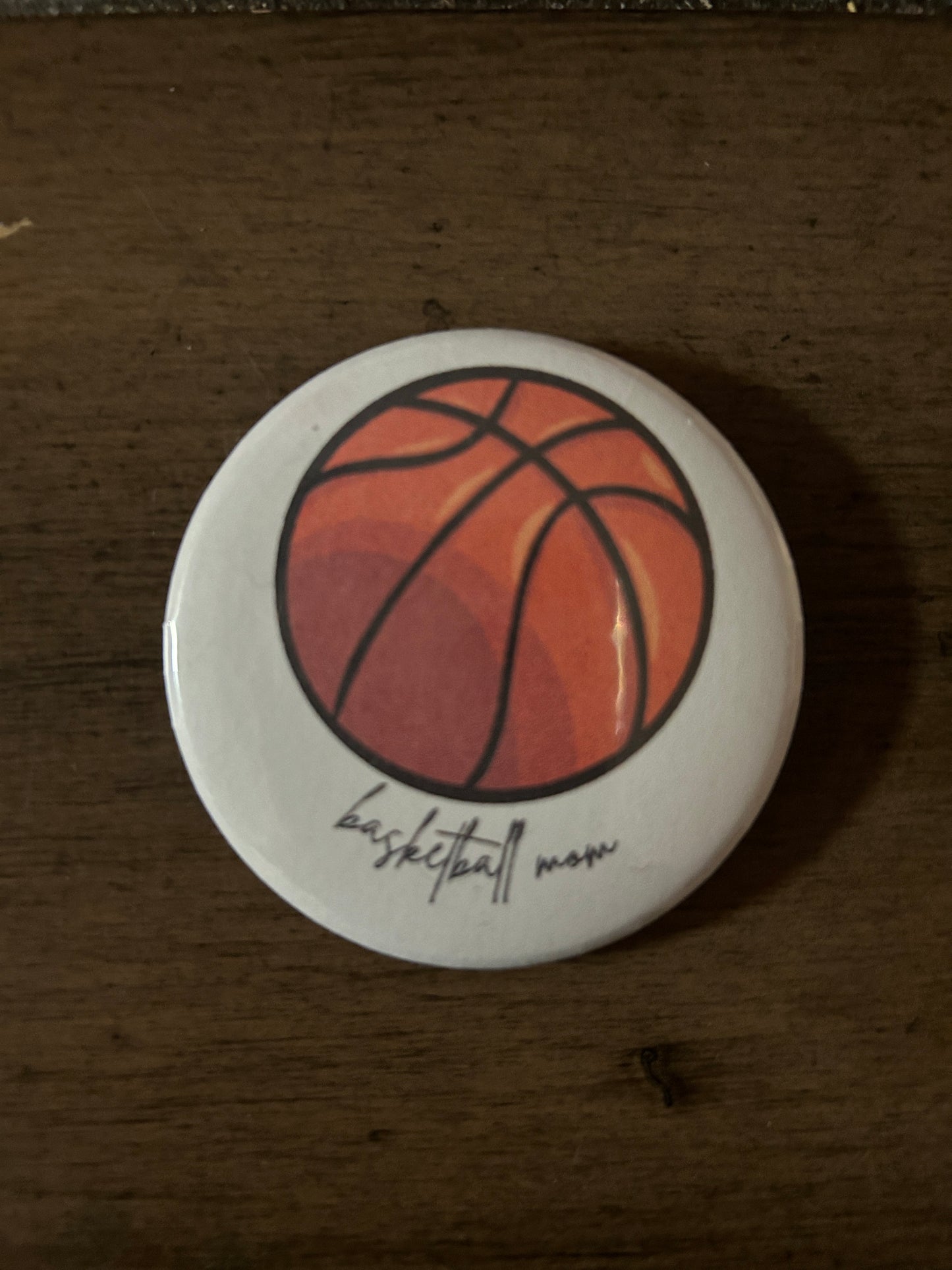basketball mom button
