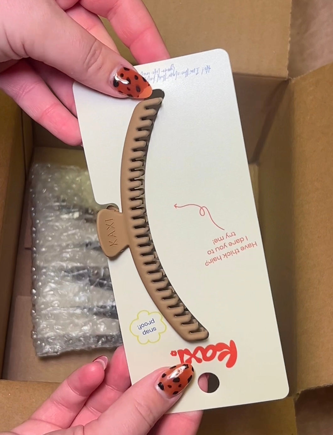 KAXI Original Hold Everything Claw - Light Brown