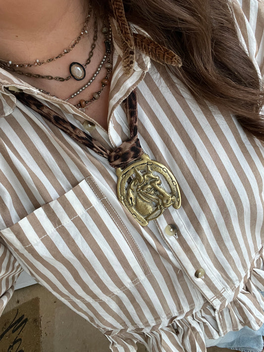 Vintage Badge Necklace