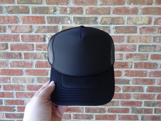 All Black Custom Hat