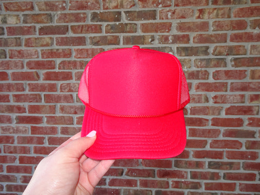 All Red Custom Hat