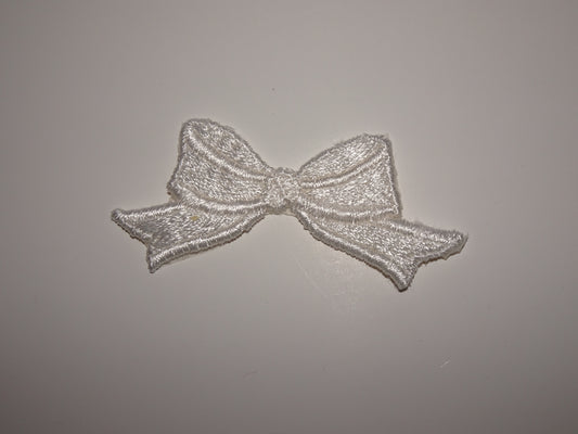 White Bow Small Patch