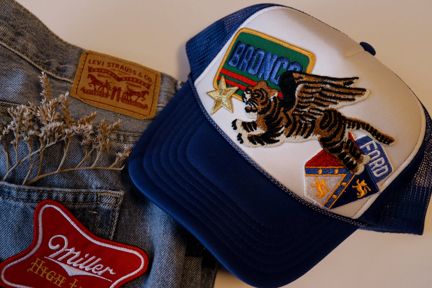 Blue Bronco Tiger Trucker