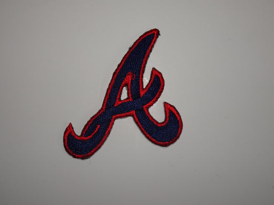 Red & Navy Braves “A” Medium Patch