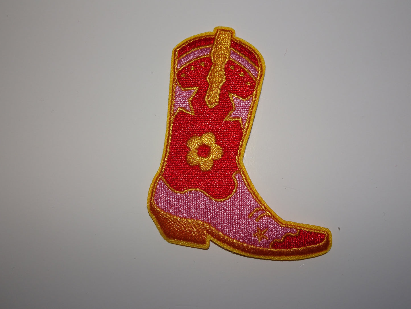 Floral Pink Medium Boot patch