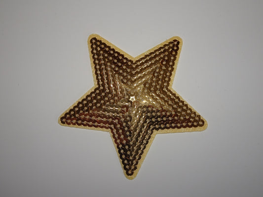 Gold Medium Star Patch