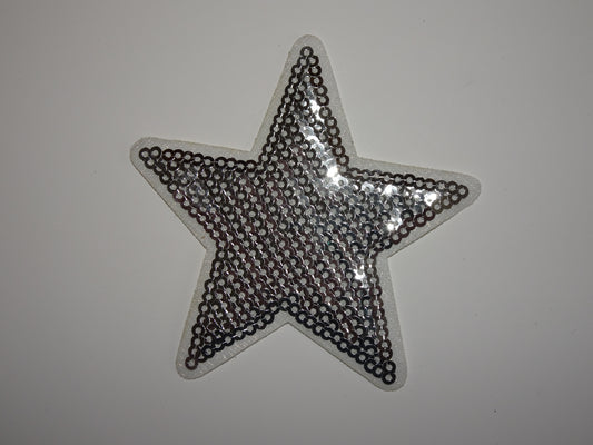 Silver Small Star Patch