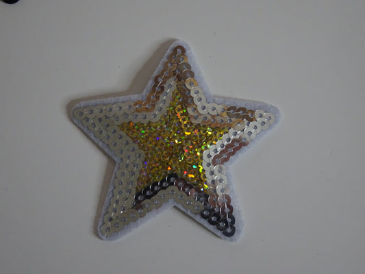 Silver and Gold Medium Star