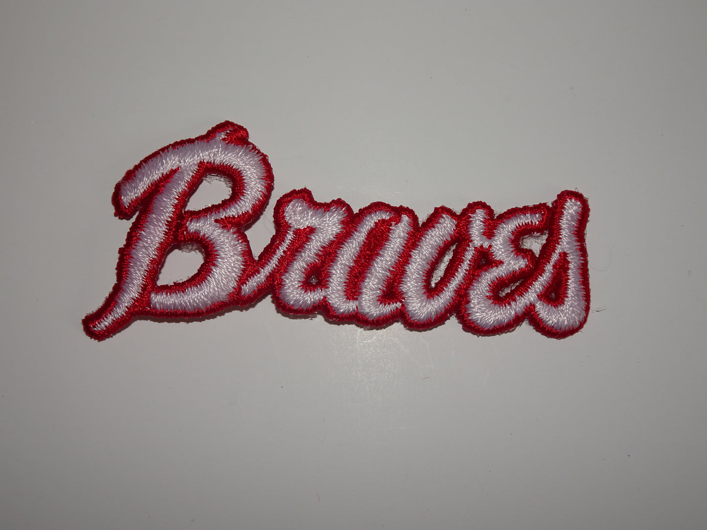 Vintage Braves Text Large Patch