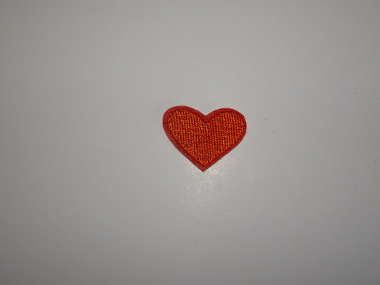 Orange Small Heart Patch