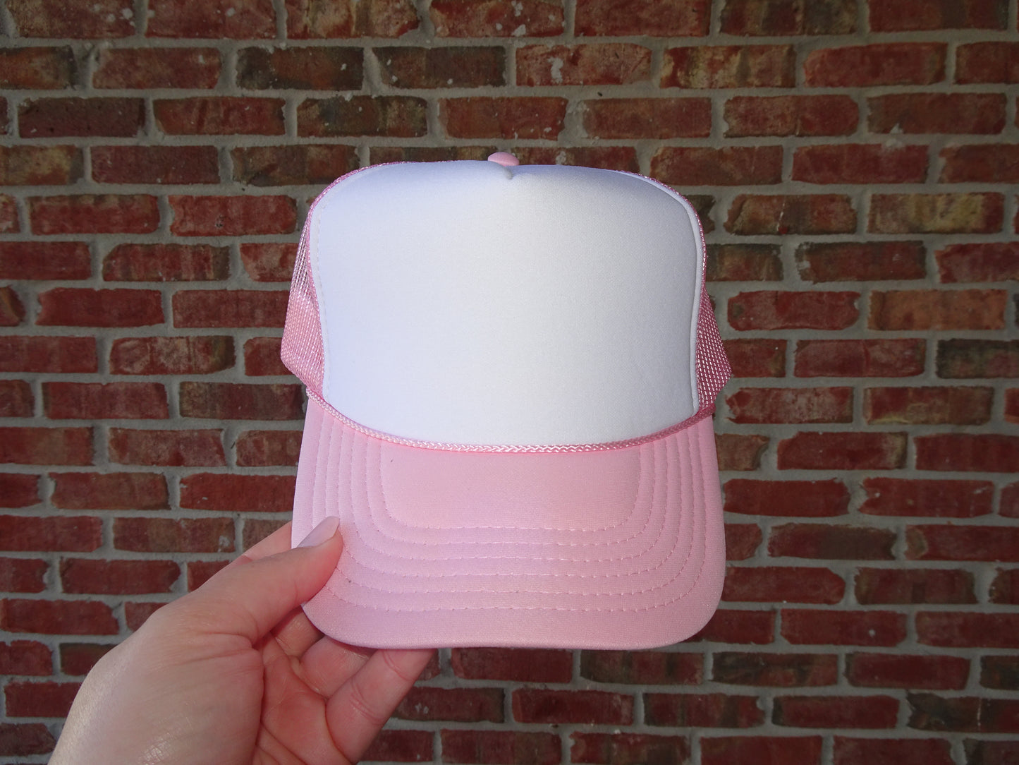 Pink & White Custom Hat