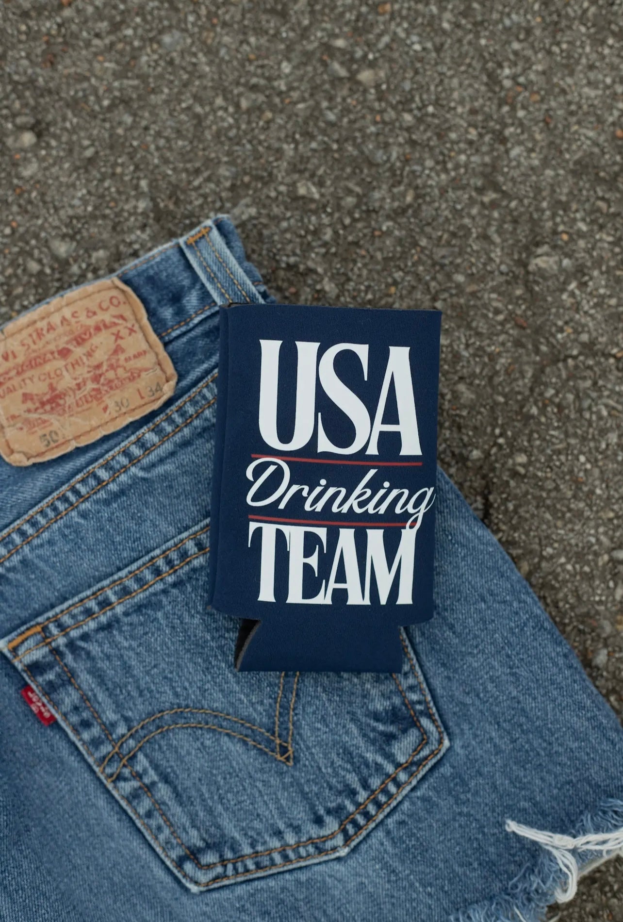 USA Drinking Team Koozie