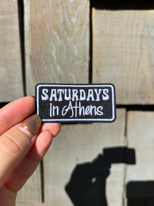 Saturdays in Athens Medium Patch