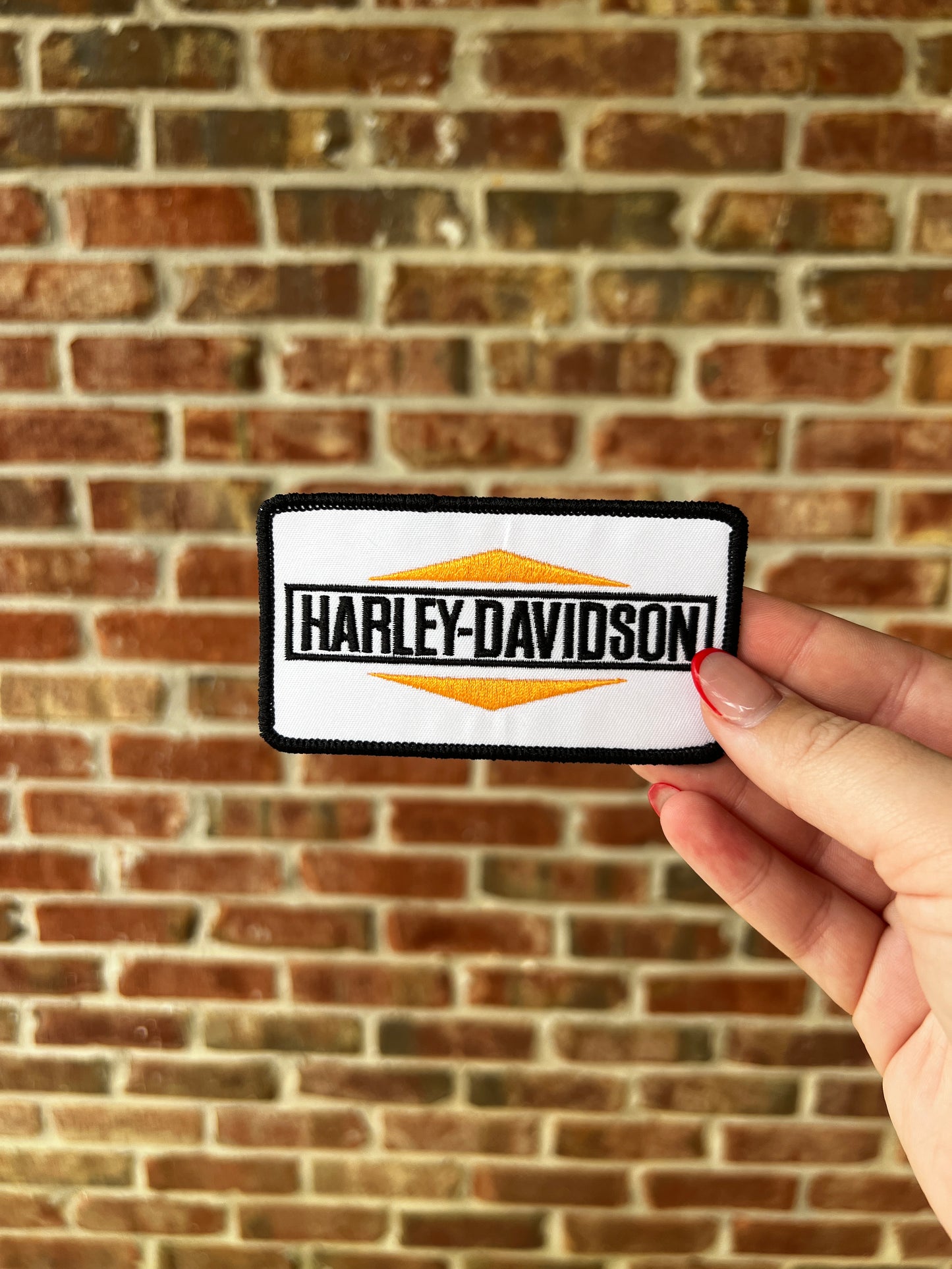 Harley White Large Patch