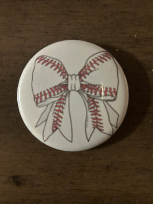 baseball bow button