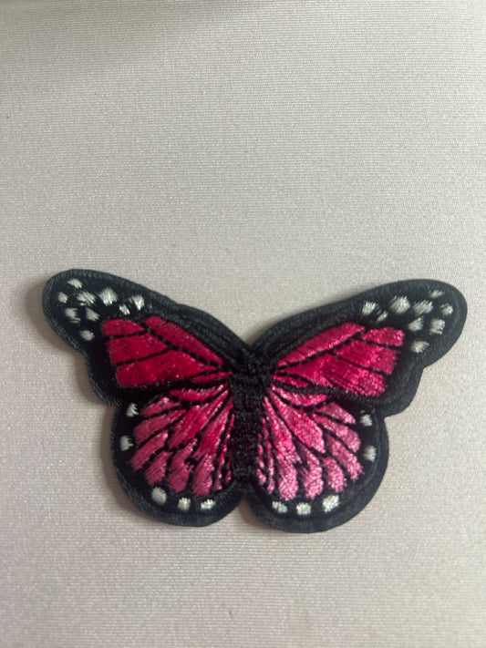 Hot Pink Medium Butterfly Patch