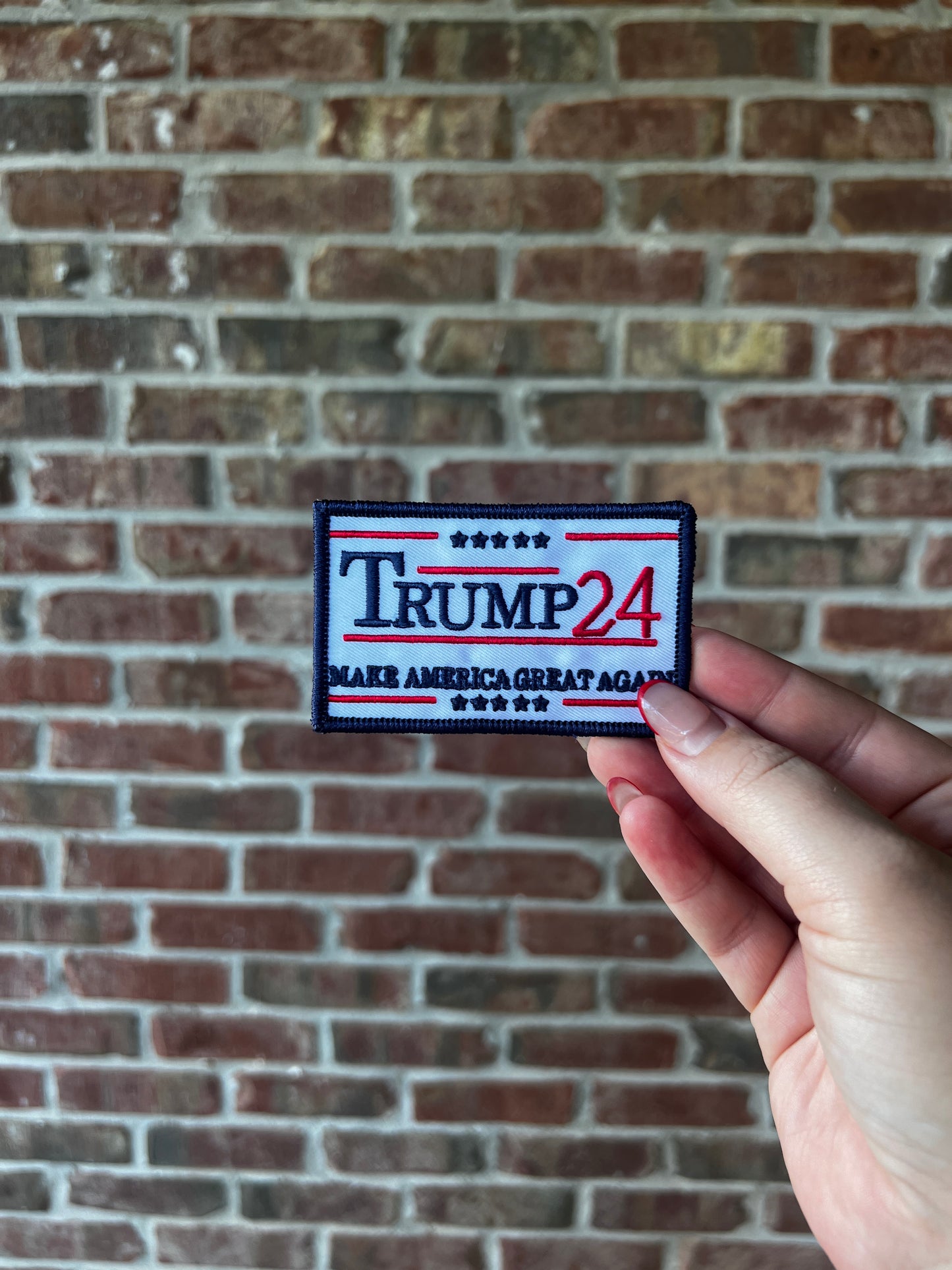 Trump White 2024 Large Patch