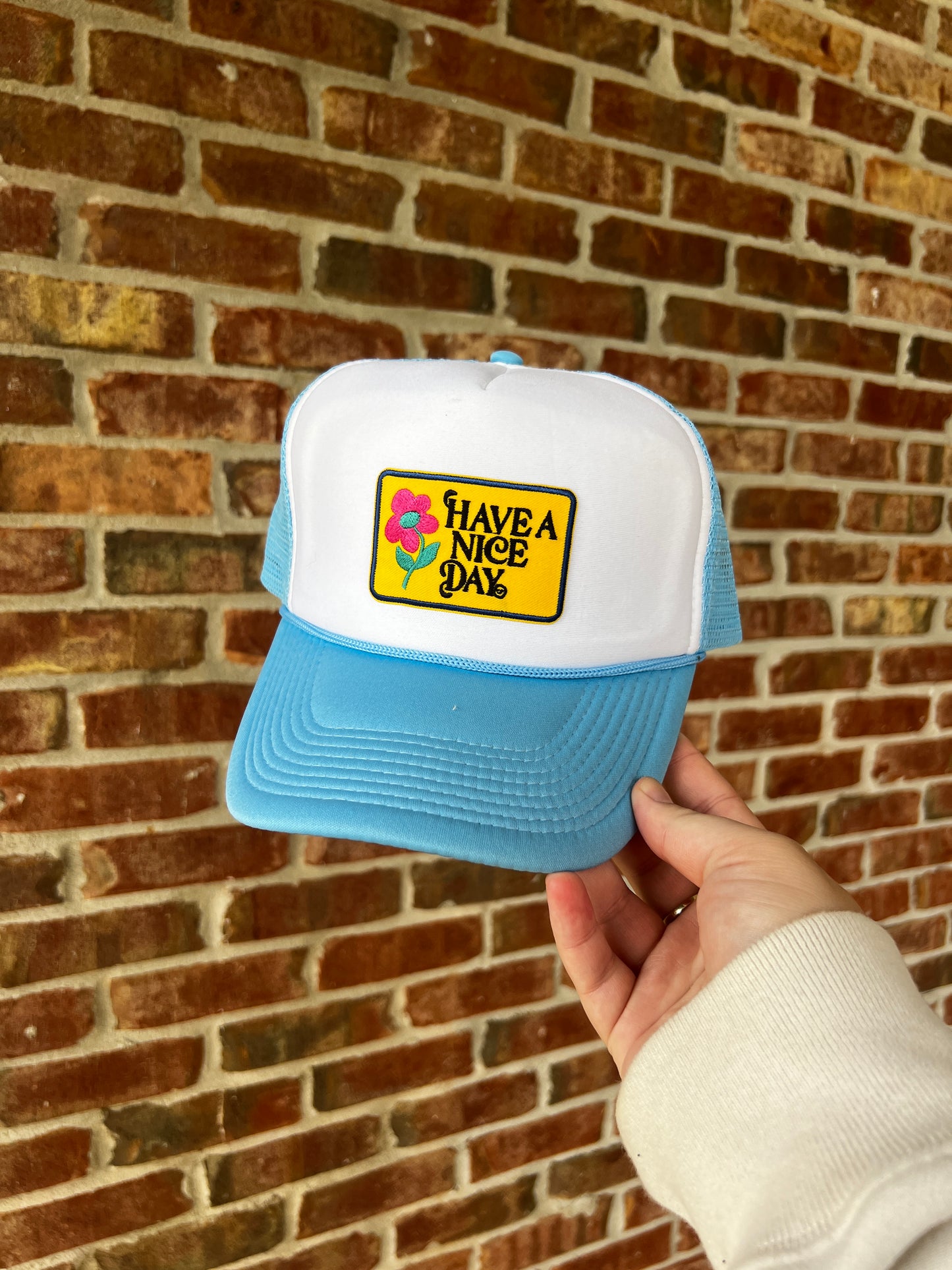 Have a Better Day Light Blue Trucker